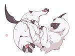  absol artist_request ass blush furry higoro no_humans pokemon pussy simple_background sweat 