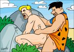  barney_rubble fred_flintstone tagme the_flintstones 