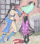  darkstalkers kitana morrigan_aensland mortal_kombat tagme 