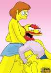  elizabeth_hoover futa-toon groundskeeper_willie selma_bouvier the_simpsons 