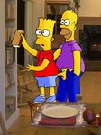  bart_simpson homer_simpson tagme the_simpsons 