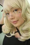  animal_ears blonde_hair cat_ears cosplay dress elfriede glasses namada photo tsukuyomi_moonphase 