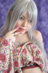  cosplay midriff natsume_maya photo silver_hair takizawa_kazuya tenjou_tenge 