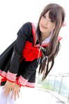  cosplay final_approach kipi-san masuda_shizuka photo school_uniform serafuku twintails 