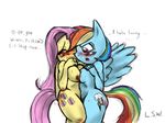  fluttershy friendship_is_magic lopsidedworld my_little_pony rainbow_dash 