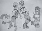  christmas crossover kirby legend_of_zelda metroid princess_peach princess_zelda raver1357 samus_aran super_mario_bros. 