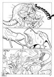  alien anthro anthro_on_feral armor bestiality black_and_white comic cum cum_in_mouth cum_inside cum_string female feral forced forced_oral horlod interspecies male monochrome oral oral_sex reptile scalie sex stith straight titan_a.e. titan_ae tongue tongue_out 