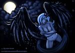  2011 anthro anthrofied arthropod breasts butterfly cloud crown equine feathers female friendship_is_magic horn insect mammal moon my_little_pony nude princess_luna princess_luna_(mlp) pussy rayzoir rayzor-sharp solo tongue winged_unicorn wings 
