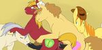  anal anal_penetration big_macintosh big_macintosh_(mlp) braeburn braeburn_(mlp) cartoonlion cutie_mark doggystyle equine fellatio feral foursome friendship_is_magic from_behind gay group group_sex hat hooves horn horse john_bull john_bull_(mlp) male mammal my_little_pony oral oral_sex penetration pony pony_joe pony_joe_(mlp) sex unicorn 