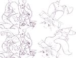  anal anal_penetration anus big_butt breasts butt canine cum cum_in_ass cum_in_pussy cum_inside digimon female fox from_behind gatomon mammal nyaongssi on_top penetration pussy renamon reverse_cowgirl_position sex vaginal vaginal_penetration 