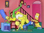  bart_simpson homer_simpson lisa_simpson marge_simpson porncartoon the_simpsons 