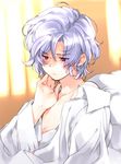  angelo_sauper bad_id bad_pixiv_id gundam gundam_unicorn morning purple_eyes short_hair silver_hair solo toujou_sakana wavy_hair 