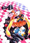  bird bow mawaru_penguindrum penguin penguin_1-gou penguin_2-gou penguin_3-gou princess_of_the_crystal red_eyes shinsui_uri solo takakura_himari thighhighs 