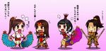  2girls angry da_qiao multiple_girls shin_sangoku_musou sun_ce translation_request xiao_qiao zhou_yu 