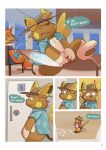 absurd_res alolan_form alolan_raichu bathroom beach buizel clothed clothing comic comic_panel duo generation_1_pokemon generation_4_pokemon gralicbutter hat headgear headwear hi_res hiding_erection male male/male nintendo pokemon pokemon_(species) public_restroom raichu regional_form_(pokemon) restaurant running seaside