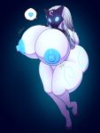 &lt;3 absurd_res anthro big_breasts big_butt bouncing_breasts bovid breasts bubble_butt butt caprine cloven_hooves fecharis female floppy_ears fur genitals glistening glistening_butt glowing glowing_eyes hi_res hooves huge_breasts huge_butt huge_thighs kindred_(lol) lamb_(lol) league_of_legends looking_at_viewer mammal markings mask nipples nude penis riot_games sheep short_tail solo tail tail_tuft thick_thighs tohilewd tuft white_body white_fur wool_(fur)