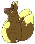 animate_inanimate brown_body canid canine fox inflatable living_inflatable mammal pool_toy symrea
