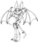 activision angry anthro bat big_breasts breasts catbat clothing crash_bandicoot_(series) domestic_cat felid feline felis female goth hi_res killboi makeup mammal panties paws pregnant solo underwear