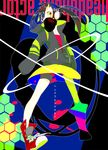  bad_id bad_pixiv_id black_hair colorful enomoto_takane fudan headphone_actor_(vocaloid) headphones kagerou_project long_hair respirator shoes skirt solo twintails vocaloid 