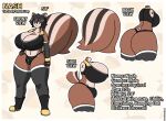 anthro big_breasts breasts bulge cleavage clothed clothing gynomorph hi_res huge_breasts intersex male_(lore) mammal model_sheet nash_(thebunnypie) rodent sciurid solo thebunnypie tree_squirrel