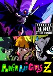  1boy 3girls absurdres black_eyes blonde_hair blossom_(ppg) blue_eyes bonesaw_(artist) bubbles_(ppg) buttercup_(ppg) commentary english_commentary english_text glaring green_eyes highres long_hair mojo_jojo multiple_girls orange_hair pink_eyes powerpuff_girls powerpuff_girls_z short_hair upper_body 