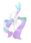  alpha_channel angry cutie_mark equine female feral friendship_is_magic hair horn jewelry long_hair magic mammal multi-colored_hair my_little_pony necklace princess_celestia_(mlp) purple_eyes rainbow_hair severus solo weapon winged_unicorn wings 