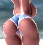  3d big_breasts blender breasts butt butt_shot camel_toe female hot_pants hotpants model sculpting sculptris sculpture side_boob solo voluptuous vulpesco wide_hips 