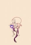  artist_name blue_eyes casting_spell colored_skin commentary_request floating highres mew_(pokemon) mewtwo no_humans pawpads pink_skin pokemon pokemon_(creature) purple_eyes simple_background standing tail twitter_username upside-down white_background white_skin zozozoshion 