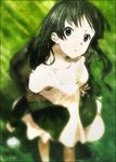  akiyama_mio black_eyes black_hair dress flower k-on! k-on!_movie long_hair mizuki_makoto singing! solo sundress 