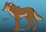  balto balto_(film) blue_background brown_eyes canine dog feral husky hybrid male mammal plain_background solo wolf wolfhusky wyndbain 