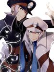  bad_id bad_pixiv_id gloves hat hirococo jacket kudari_(pokemon) male_focus multiple_boys necktie nobori_(pokemon) pokemon pokemon_(game) pokemon_bw silver_hair 