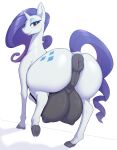 absurd_res anus big_butt big_teats blush butt crotch_breasts cutie_mark equid equine female feral friendship_is_magic genitals hair hasbro hi_res hooves horn horse huge_butt huge_teats long_hair looking_at_viewer looking_back looking_back_at_viewer makeup mammal my_little_pony nipples presenting presenting_hindquarters presenting_pussy puffy_anus pussy r-mk raised_tail rarity_(mlp) rear_view seductive solo tail teats unicorn