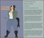 anthro big_butt black_hair boots bottomwear bulge butt clothed clothing denim denim_bottomwear denim_clothing dialogue dreadlocks equid equine flat_colors footwear green_eyes hair hi_res horse jeans looking_at_viewer male mammal military_jacket muscular muscular_anthro muscular_male pants photolol.03 ricardo(photolol.03) scar solo text thick_thighs wide_hips