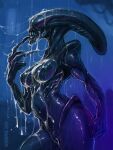 alien alien_(franchise) bodily_fluids breasts cum female genital_fluids girly humanoid neurodyne science_fiction solo water wet wide_hips xenomorph