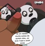 bear brown_bear cartoon_network fellatio gendomx genitals giant_panda grizzly_(wbb) grizzly_bear humanoid_genitalia humanoid_penis ice_bear male male/male mammal oral panda_(wbb) penile penis polar_bear recording sex ursine we_bare_bears