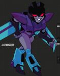  armor black_lips boots colored_skin grey_skin hand_on_own_hip high_heels highres humanoid_robot lemon_(jlemongrass) mechanical_wings panties purple_panties red_eyes robot robot_girl shoulder_armor slipstream_(transformers) thighs transformers transformers_animated underwear wings 