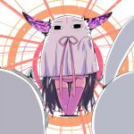  &lt;o&gt;_&lt;o&gt; 3girls black_hair boots chibi cosplay emphasis_lines facing_another facing_viewer fate/grand_order fate_(series) hand_up horns iguana_henshuu-chou long_hair long_horns medjed_(fate) medjed_(fate)_(cosplay) multicolored_horns multiple_girls navel nitocris_(fate) nitocris_(swimsuit_assassin)_(fate) osakabehime_(fate) panties pink_footwear pink_horns pink_panties pink_ribbon purple_horns ribbon sessyoin_kiara solo_focus sparkle standing thigh_boots two-tone_horns underwear very_long_hair 