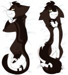 2018 ambiguous_gender bed bleedtherobotthing blue_eyes brown_body brown_fur dakimakura dakimakura_design domestic_cat feet felid feline felis feral fur furniture grin hawkfrost_(warriors) head_tuft hi_res lying male_(lore) mammal on_back on_bed on_side pawpads paws seductive smile solo suggestive tabby_cat tail tuft warriors_(book_series) whiskers white_body white_fur