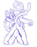  anus butt exwolf85 female kung_fu_panda lesbian master_tigress mei_ling pussy sketch south_chinese_mountain_cat spreading 