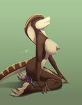  anal anal_masturbation anal_penetration big_breasts breasts brown_nipples cobra dildo eyes_closed female masturbation nipples nude penetration reptile scalie sex_toy shandi snake solo spotty_the_cheetah tail vaginal 