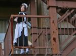  character_request cosplay maid maid_apron maid_uniform misaki_ema photo rust rusty source_request staircase stairs tagme_character tagme_series 