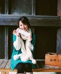  fortune highres nozomi_sasaki photo scarf sweater temple 