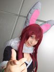 animal_ears ari_(model) bunny_ears cosplay getsumento_heiki_miina midriff photo shiwasu_mina 