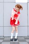  cosplay footwear photo rin sasamori_karin school_uniform serafuku socks to_heart 