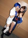  boots cosplay eyepatch gloves hair_ribbon hair_ribbons ikkitousen kan'u_unchou kan'u_unchou_(cosplay) kanu_unchou maid maid_apron maid_uniform momo nurse nurse_uniform panties photo real ribbon ryomou_shimei ryomou_shimei_(cosplay) sakura_marimo thigh-highs thighhighs underwear 