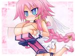  angel angel_wings arekishi blue_eyes breasts disgaea disgaea_4 makai_senki_disgaea_4 nippon_ichi paizuri penis pink_hair volcano_(disgaea) vulcanus_(disgaea_4) wings 