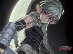  braids elf gray_hair koinzell male red_eyes sword ubel_blatt weapon 