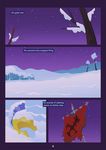  ambiguous_gender armor comic english_text ensign equestria-prevails friendship_is_magic helmet my_little_pony night sky snow stars text tree winter wood 