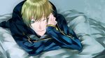  arthur_pendragon_(fate) bad_id bad_pixiv_id blonde_hair blue_eyes casual fate/prototype fate_(series) male_focus one_eye_closed solo witchonly 
