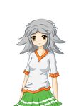  gray_hair grey_hair mascot nowai-tan orange_eyes 